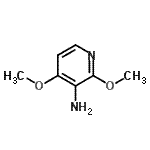 structure of CAS# 217096-31-6, 2,4-Dimethoxy-3-Pyridinamine;2,4-dimethoxypyridin-3-amine;3-Pyridinamine, 2,4-dimethoxy-