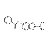 CAS#: 217099-39-3， 2-Carbamimidoyl-1-Benzothiophen-6-Yl Benzoate