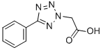 structure of CAS# 21743-68-0, (5-Phenyl-Tetrazol-2-Yl)-Acetic Acid;2-(5-Phenyl-2-Tetrazolyl)Acetate;2-(5-Phenyl-1,2,3,4-Tetrazol-2-Yl)Ethanoate;Zinc00804221