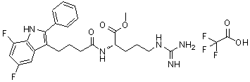 CAS#: 217480-26-7， Methyl N<Sup>2</Sup>-[4-(5,7-Difluoro-2-Phenyl-1H-Indol-3-Yl)Butanoyl]-L-Argininate Trifluoroacetate (1:1)