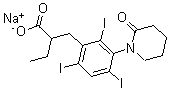CAS#: 21762-18-5， alpha-Ethyl-3-(2-Oxopiperidino)-2,4,6-Triiodohydrocinnamic Acid Sodium Salt
