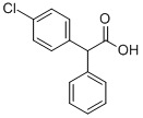 structure of CAS# 21771-88-0, 4-Chloro-alpha-Phenyl-Benzeneacetic Acid;2-(4-Chlorophenyl)-2-Phenyl-Acetic Acid;2-(4-Chlorophenyl)-2-Phenyl-Ethanoic Acid;Ppd-Q02-0