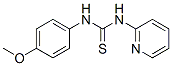 structure of CAS# 21780-68-7, N-(2-Pyridyl)-N'-(4-Methoxyphenyl)Thiourea;1-(4-Methoxyphenyl)-3-(2-Pyridyl)Thiourea;1-(4-Methoxyphenyl)-3-Pyridin-2-Yl-Thiourea;Nsc150533