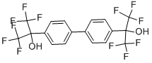 structure of CAS# 2180-30-5, 4,4'-Bis(2-hydroxyhexafluoroisopropyl)diphenyl;1,1,1,3,3,3-Hexafluoro-2-[4-[4-[2,2,2-Trifluoro-1-Hydroxy-1-(Trifluoromethyl)Ethyl]Phenyl]Phenyl]Propan-2-Ol;1,1,1,3,3,3-Hexafluoro-2-[4-[4-(1,1,1,3,3,3-Hexafluoro-2-Hydroxy-Propan-2-Yl)Phenyl]Phenyl]Propan-2-Ol;4,4'-Bis(2-Hydroxyhexafluoroisopropyl)Diphenyl