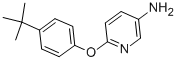 structure of CAS# 218457-67-1, 5-Amino-2-(4-Tertbutylphenoxy)Pyridine;6-[4-(TERT-BUTYL)PHENOXY]PYRIDIN-3-AMINE;5-AMINO-2-(4-TERT-BUTYLPHENOXY)PYRIDINE