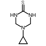 结构式 CAS# 218929-47-6, 5-环丙基-1,3,5-三嗪烷-2-硫酮