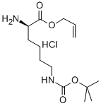 结构式 CAS# 218962-73-3, N6-[(1,1-二甲基乙氧基)羰基]-D-赖氨酸 2-丙烯基酯单盐酸盐