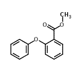结构式 CAS# 21905-56-6, 甲基2-苯氧基苯甲酸酯