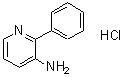 结构式 CAS# 219121-62-7, 2-苯基-3-吡啶胺盐酸盐(1:1)