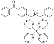 CAS 登录号：219733-07-0， N-(4-[苯甲酰基]苄基)-N-苄基-N,N-二甲基铵四苯基硼酸盐