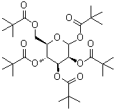 结构式 CAS# 220017-47-0, 1,2,3,4,6-五-O-(2,2-二甲基丙烷酰基)-D-吡喃甘露糖