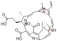 CAS#: 22006-68-4， (17S,18S)-18-(2-Carboxyethyl)-12-ethenyl-7-ethyl-17,18-dihydro-3,8,13,17-tetramethyl-21H,23H-Porphine-2,20-dicarboxylic acid