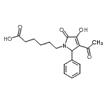 CAS#: 220128-08-5， 6-(3-Acetyl-4-Hydroxy-5-Oxo-2-Phenyl-2,5-Dihydro-1H-Pyrrol-1-Yl)Hexanoic Acid