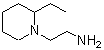 structure of CAS# 22014-04-6, 2-(2-Ethyl-1-Piperidinyl)Ethanamine;2-(2-ethylpiperidin-1-yl)ethan-1-amine;2-(2-Ethyl-piperidin-1-yl)-ethylamine;2-(2-ethylpiperidyl)ethylamine