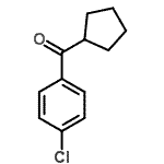 structure of CAS# 2204-98-0, (4-Chlorophenyl)(Cyclopentyl)Methanone;4-Chlorophenyl cyclopentyl ketone