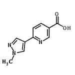CAS#: 220461-82-5， 6-(1-Methyl-1H-Pyrazol-4-Yl)Nicotinic Acid