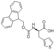 结构式 CAS# 220497-90-5, 芴甲氧羰基-D-3-噻吩基丙氨酸