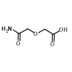 structure of CAS# 22064-40-0, (2-Amino-2-Oxoethoxy)Acetic Acid;2-(2-Amino-2-oxoethoxy)acetic acid;2-(carbamoylmethoxy)acetic acid;Carbamoylmethoxy-acetic acid