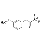 structure of CAS# 22102-09-6, 1,1,1-Trifluoro-3-(3-Methoxyphenyl)Acetone;3-(3-Methoxyphenyl)-1,1,1-trifluoro-2-propanone;MFCD03844197