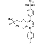 CAS#: 221030-56-4， 2-(4-Fluorophenyl)-4-(3-Hydroxy-3-Methylbutoxy)-5-[4-(Methylsulfonyl)Phenyl]-3(2H)-Pyridazinone