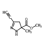 CAS#: 221100-78-3， Methyl 3-Ethynyl-5-Methyl-4,5-Dihydro-1H-Pyrazole-5-Carboxylate
