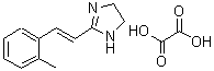 structure of CAS# 221225-04-3, 2-[(E)-2-(2-Methylphenyl)Vinyl]-4,5-Dihydro-1H-Imidazole Ethanedioate (1:1);1H-Imidaz<wbr>ole, 4,5-<wbr>dihydro-2<wbr>-[(1E)-2-<wbr>(2-methyl<wbr>phenyl)et<wbr>henyl,-et<wbr>handioate;Metrazoline;Metrazoline oxalate