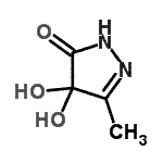 CAS#: 221325-59-3， 4,4-Dihydroxy-5-Methyl-2,4-Dihydro-3H-Pyrazol-3-One