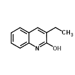 结构式 CAS# 2217-31-4, 3-乙基喹啉-2-醇