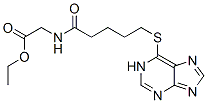 CAS 登录号：22181-94-8， N-[1-氧代-5-(1H-嘌呤-6-基硫代)戊基]甘氨酸乙酯