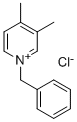 structure of CAS# 22185-44-0, 3,4-Dimethyl-1-(phenylmethyl)pyridinium chloride;1-Benzyl-3,4-Dimethyl-Pyridin-1-Ium Chloride;3,4-Dimethyl-1-(Phenylmethyl)Pyridin-1-Ium Chloride;1-Benzyl-3,4-Dimethylpyridinium Chloride