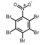 structure of CAS# 22230-46-2, 1,2,3,4,5-Pentabromo-6-Nitrobenzene;2,3,4,5,6-PENTABROMONITROBENZENE