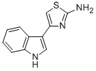 结构式 CAS# 22258-56-6, 4-(1H-吲哚-3-基)-1,3-噻唑-2-胺