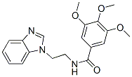 CAS 登录号：22261-47-8， N-[2-(1H-苯并咪唑-1-基)乙基]-3,4,5-三甲氧基苯甲酰胺