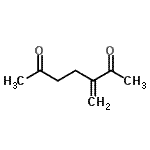 结构式 CAS# 22289-05-0, 3-亚甲基-2,6-庚烷二酮
