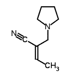 CAS#: 223129-23-5， (2E)-2-(1-Pyrrolidinylmethyl)-2-Butenenitrile