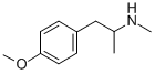 structure of CAS# 22331-70-0, 4-Methoxy-N,alpha-Dimethylphenethylamine;1-(4-Methoxyphenyl)-N-Methyl-Propan-2-Amine Hydrochloride;[2-(4-Methoxyphenyl)-1-Methyl-Ethyl]-Methyl-Amine Hydrochloride