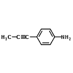 CAS#: 223562-47-8， 4-(1-Propyn-1-Yl)Aniline