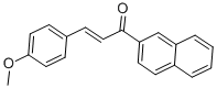 structure of CAS# 22359-67-7, 3-(4-Methoxyphenyl)-1-(2-Naphthalenyl)-2-Propen-1-One;(E)-3-(4-METHOXYPHENYL)-1-(NAPHTHALEN-3-YL)PROP-2-EN-1-ONE;(2E)-3-(4-Methoxyphenyl)-1-(2-Naphthyl)-2-Propen-1-One;3-(4-METHOXYPHENYL)-1-(2-NAPHTHYL)-PROP-2-EN-1-ONE 97%
