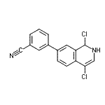 CAS#: 223671-44-1， 3-(1,4-Dichloro-1,2-Dihydro-7-Isoquinolinyl)Benzonitrile