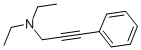structure of CAS# 22396-72-1, N,N-Diethyl-3-Phenyl-2-Propyn-1-Amine;N,N-Diethyl-3-Phenyl-Prop-2-Yn-1-Amine;Diethyl-(3-Phenylprop-2-Ynyl)Amine;2-Propynylamine, N,N-Diethyl-3-Phenyl-