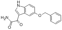 structure of CAS# 22424-62-0, alpha-Oxo-5-(Phenylmethoxy)-1H-Indole-3-Acetamide;5-BENZYLOXYINDOLE-3-GLYOXYLAMIDE