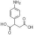 结构式 CAS# 22511-21-3, 2-(4-氨基苯基)琥珀酸