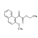 结构式 CAS# 22531-51-7, 乙基(2-甲氧基-1-萘基)(氧代)乙酸酯