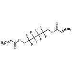 structure of CAS# 2264-01-9, 2,2,3,3,4,4,5,5-Octafluoro-1,6-Hexanediyl Bisacrylate;