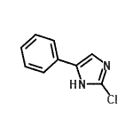 structure of CAS# 227313-39-5, 2-Chloro-4-Phenyl-1H-Imidazole