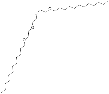 structure of CAS# 22732-74-7, 13,16,19,22-Tetraoxatetratriacontane;TRIETHYLENE GLYCOL DI-N-DODECYL ETHER;13,16,19,22-Tetraoxatetratriacontane