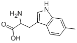 structure of CAS# 2280-85-5, 2-Amino-3-(6-Methyl-1H-Indol-3-Yl)Propanoic Acid;2-Amino-3-(6-Methyl-1H-Indol-3-Yl)Propionic Acid;6-Methyl-Dl-Tryptophan;69570_Fluka
