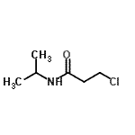 结构式 CAS# 22813-48-5, 3-氯-N-异丙基丙酰胺