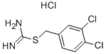 structure of CAS# 22816-60-0, Carbamimidothioic Acid (3,4-Dichlorophenyl)Methyl Ester Hydrochloride (1:1);(3,4-Dichlorophenyl)Methylsulfanylformamidine Hydrochloride;[(3,4-Dichlorophenyl)Methylthio]Formamidine Hydrochloride;[(3,4-Dichlorobenzyl)Thio]Formamidine Hydrochloride