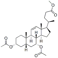 CAS 登录号：2284-36-8， 3a,7a-二羟基-5b-胆-11-烯-24-酸甲酯二乙酸酯
